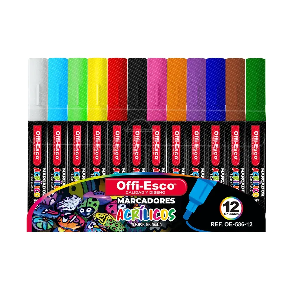 Marcador Offi-Esco Acrílico x112 OE-586-12
