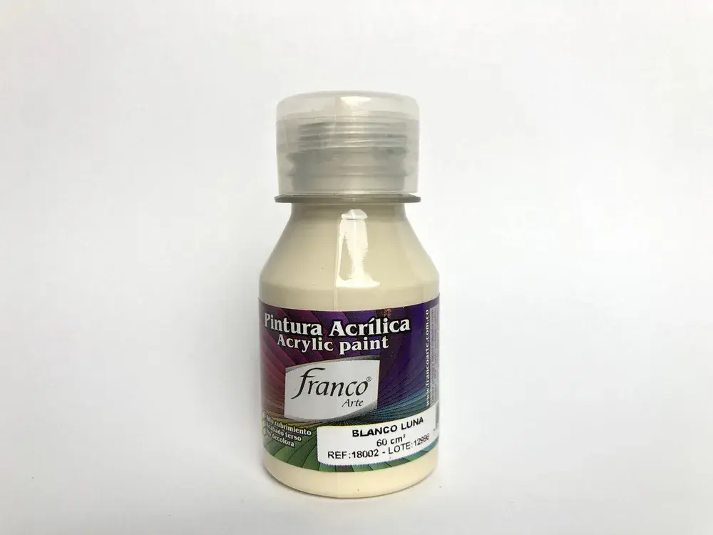 Pintura Acrílica Franco Arte Tonos Marrón y Beige
