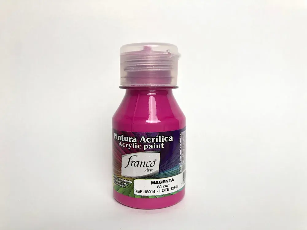 Pintura Acrílica Franco Arte Tonos Rosados Magentas Fuccia