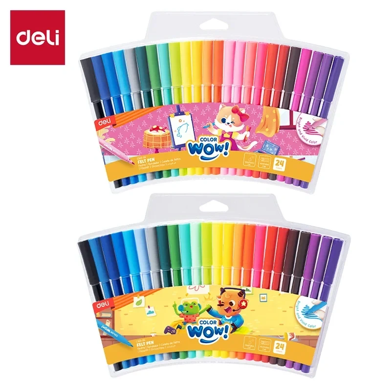 Marcador Deli x24 Color Wow
