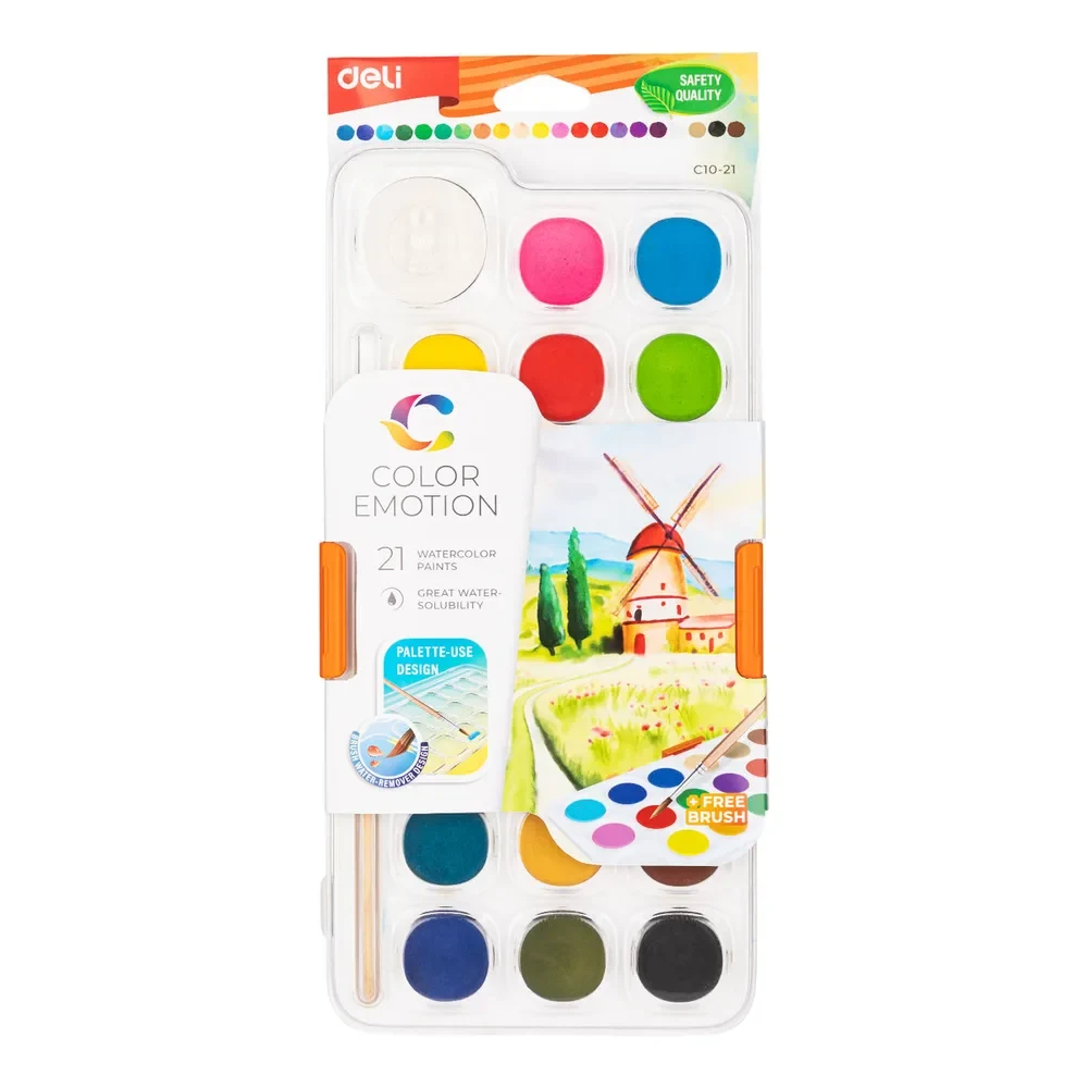 Acuarela x21 Colores Deli