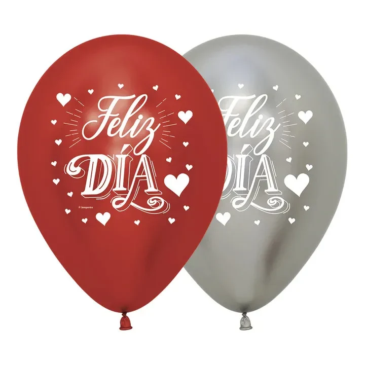 Globo Sempertex Feliz Día Corazones Reflex R12 x 12