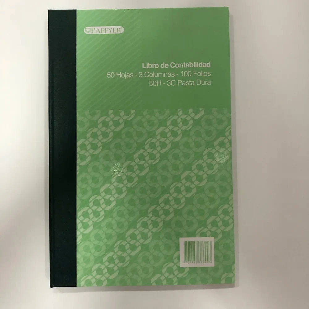 Libro 3 Columnas 100 Folios Pasta Dura Pappyer