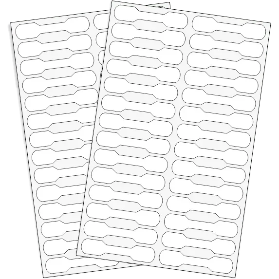 Rótulos Adhesivos Sobre 49mm x 10mm Blanco
