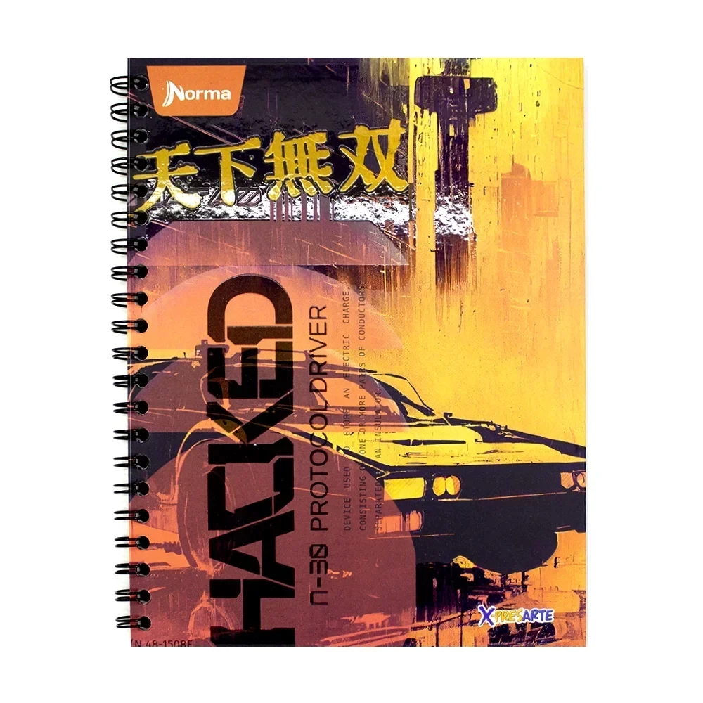 Cuaderno Argollado Pasta Dura Grande 105-80 Masculino X-Presarte