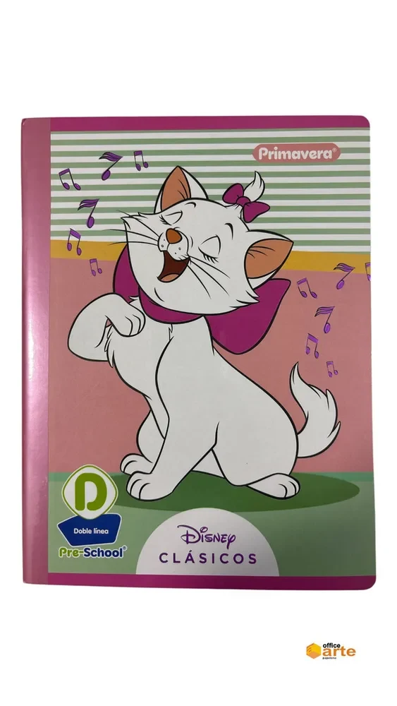 Cuaderno Cosido Pre-School D Doble Línea Femenino Primavera