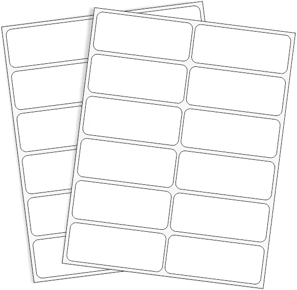 Rótulos Adhesivos Sobre 50mm x 20mm Blanco
