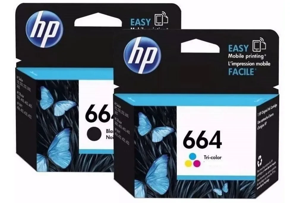 Cartucho Hewlett Packard HP-664 Negro Y Color