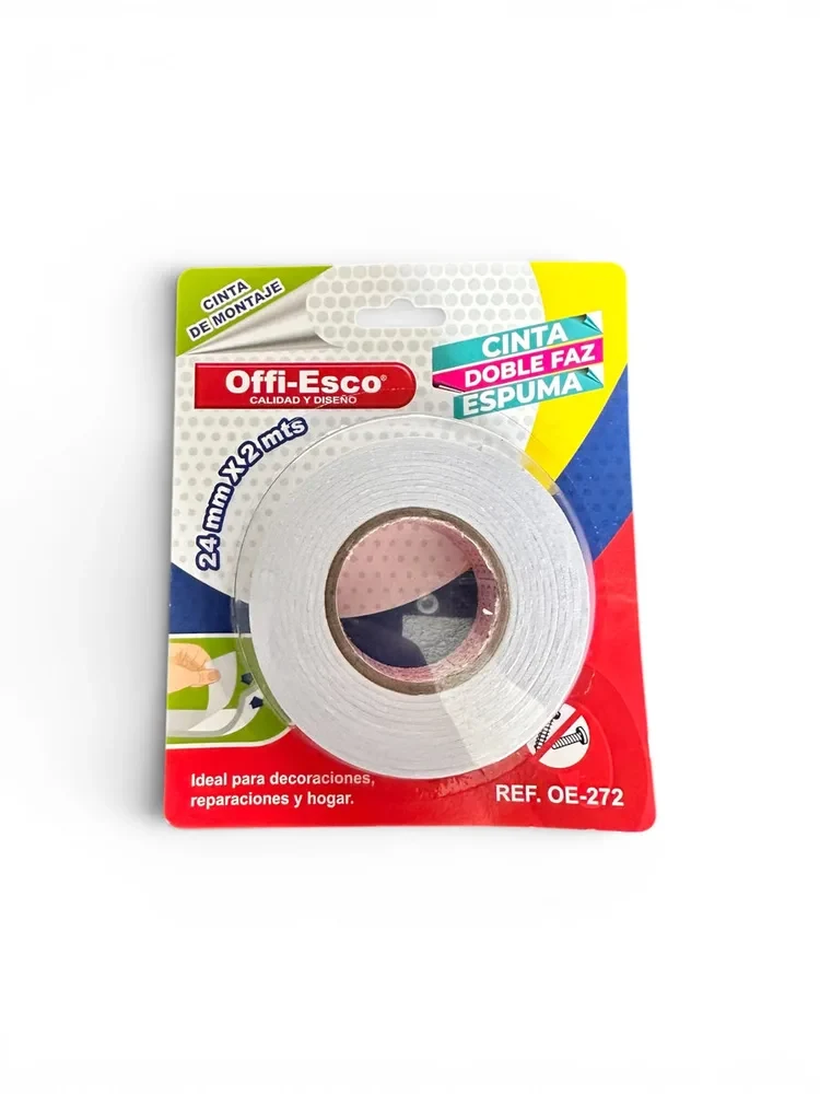 Cinta Doble Faz Offi-Esco 2.4CM X 2M OE-272