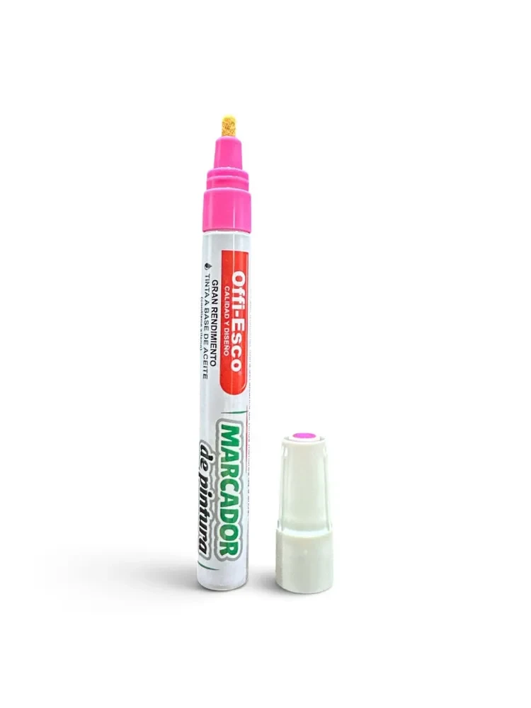 Marcador Offi-Esco Pintura Base Aceite Rosa OE-610