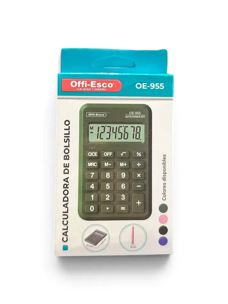 Calculadora Offi-Esco 8 Dígitos Pequeña OE-955
