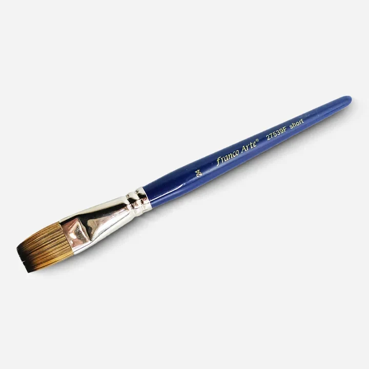 Pincel Nylon Plano N24 Cabo Corto