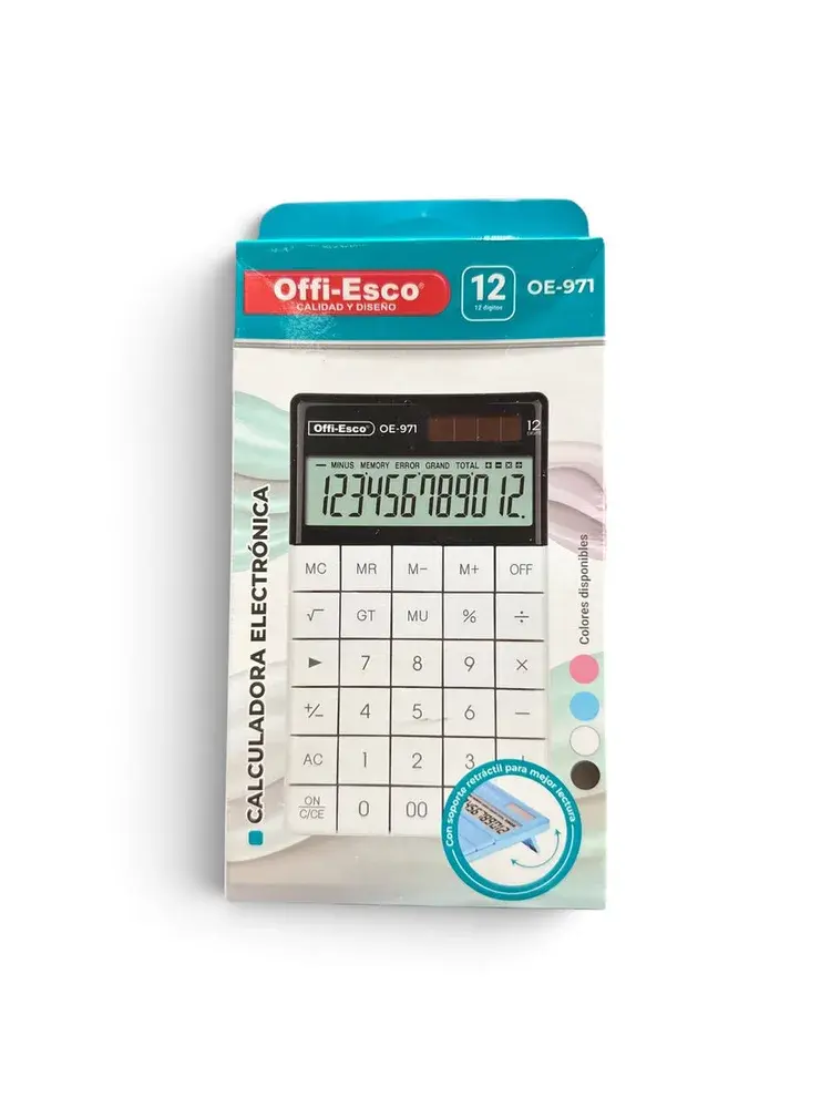 Calculadora Offi-Esco 12 Dígitos Grande OE-971