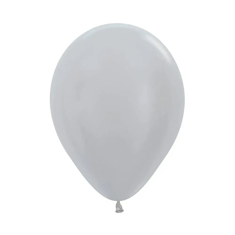 Globo Sempertex Satín Plata En Diferentes Presentaciones