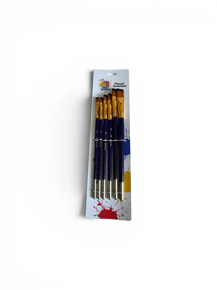 Pincel Estuche Ah X 6 Plano 2 AL 12 PAC20043-327