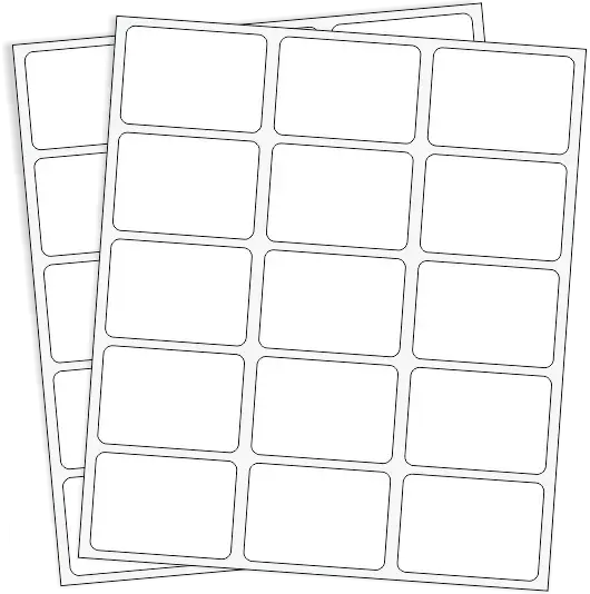 Rótulos Adhesivos Sobre 33mm x 23mm Blanco