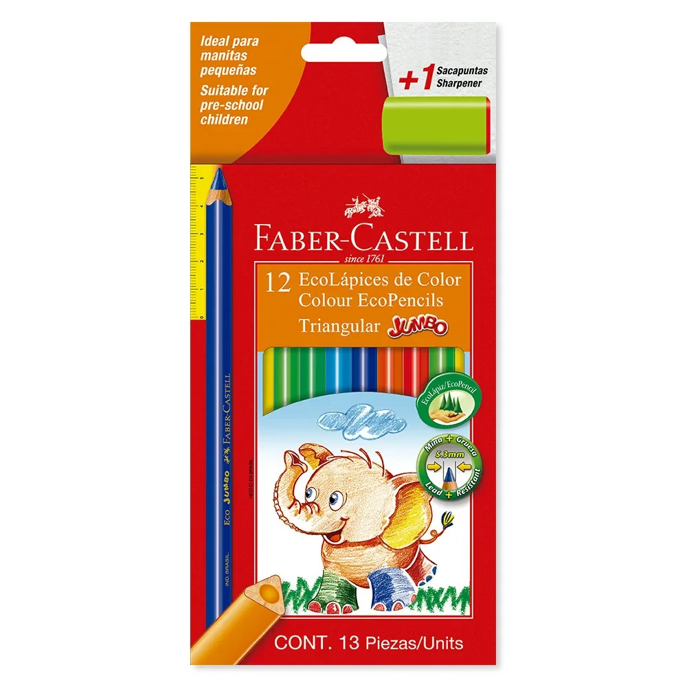 Lápiz Color Faber Castell x 12 Jumbo