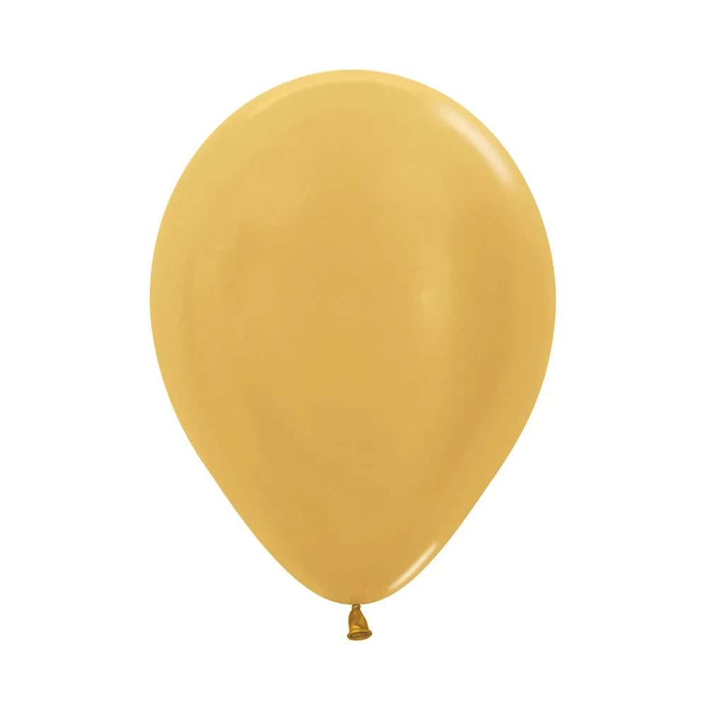 Globo Sempertex Metal Dorado En Diferentes Presentaciones
