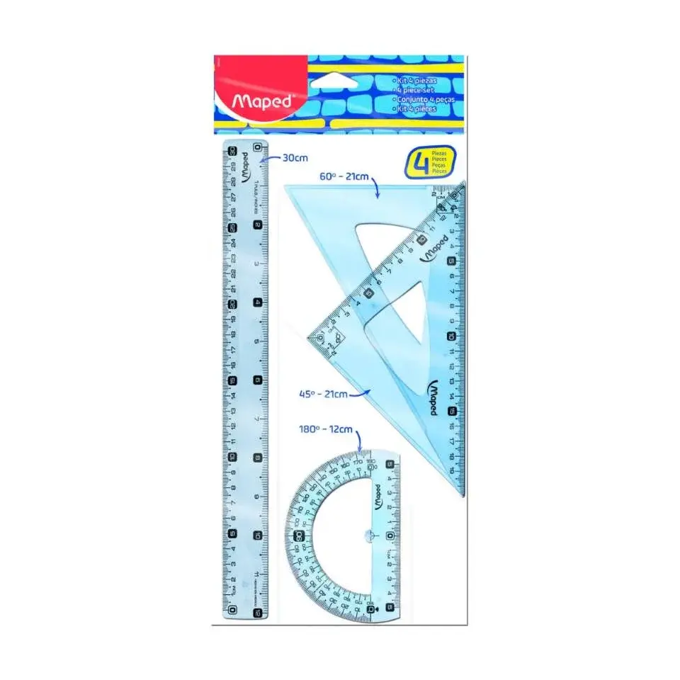 Juego Geométrico Maped 4 Piezas 30cm