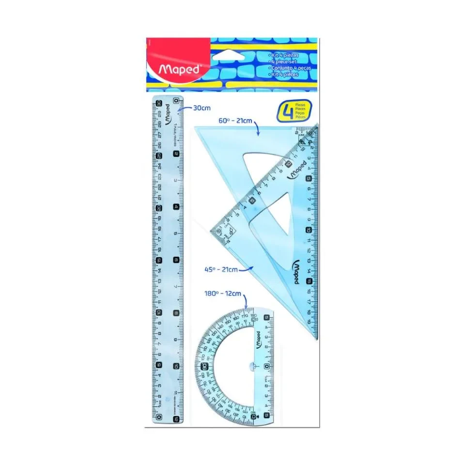 Juego Geométrico Maped 4 Piezas 30cm