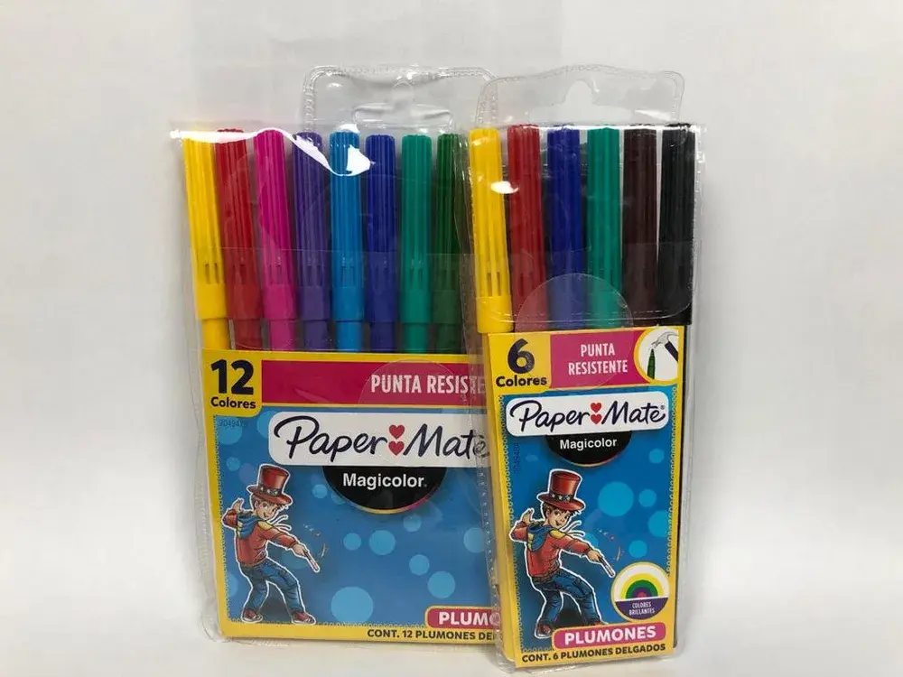 Marcador ó Plumón Delgado Magicolor Paper Mate
