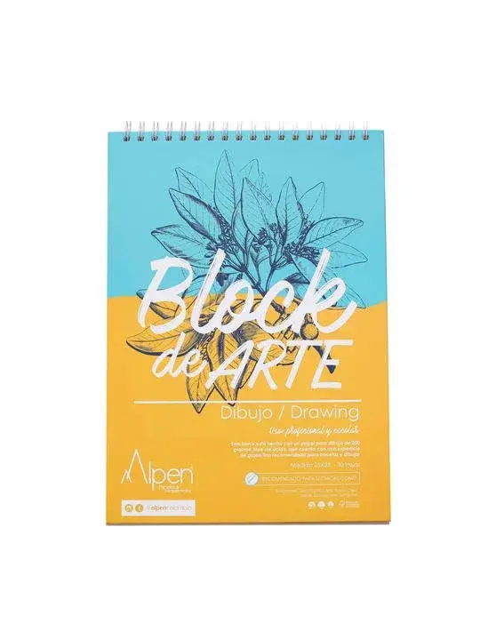 Block Boceto Bitácora Arte x 200gr x 30 Hojas En Octavo