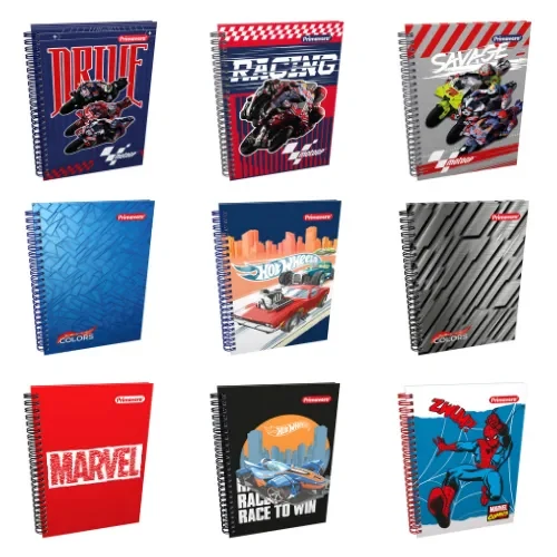Cuaderno Argollado Pasta Dura Pequeño 85-80 Masculino Primavera