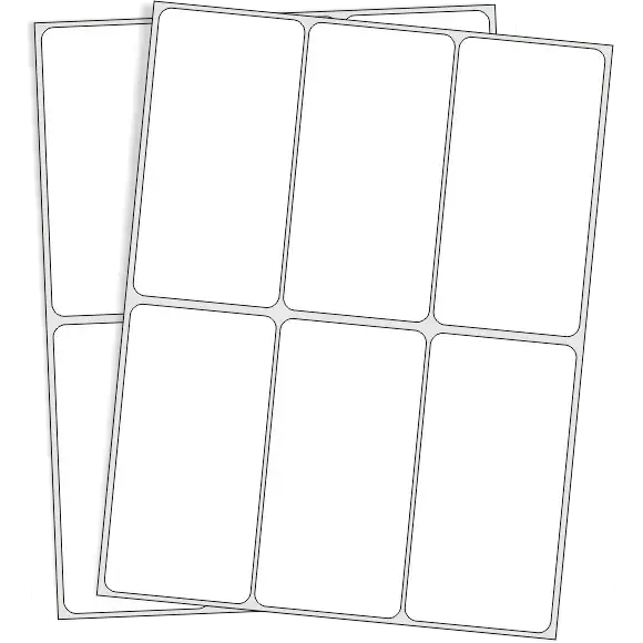 Rótulos Adhesivos Sobre 69mm x 35mm Blanco