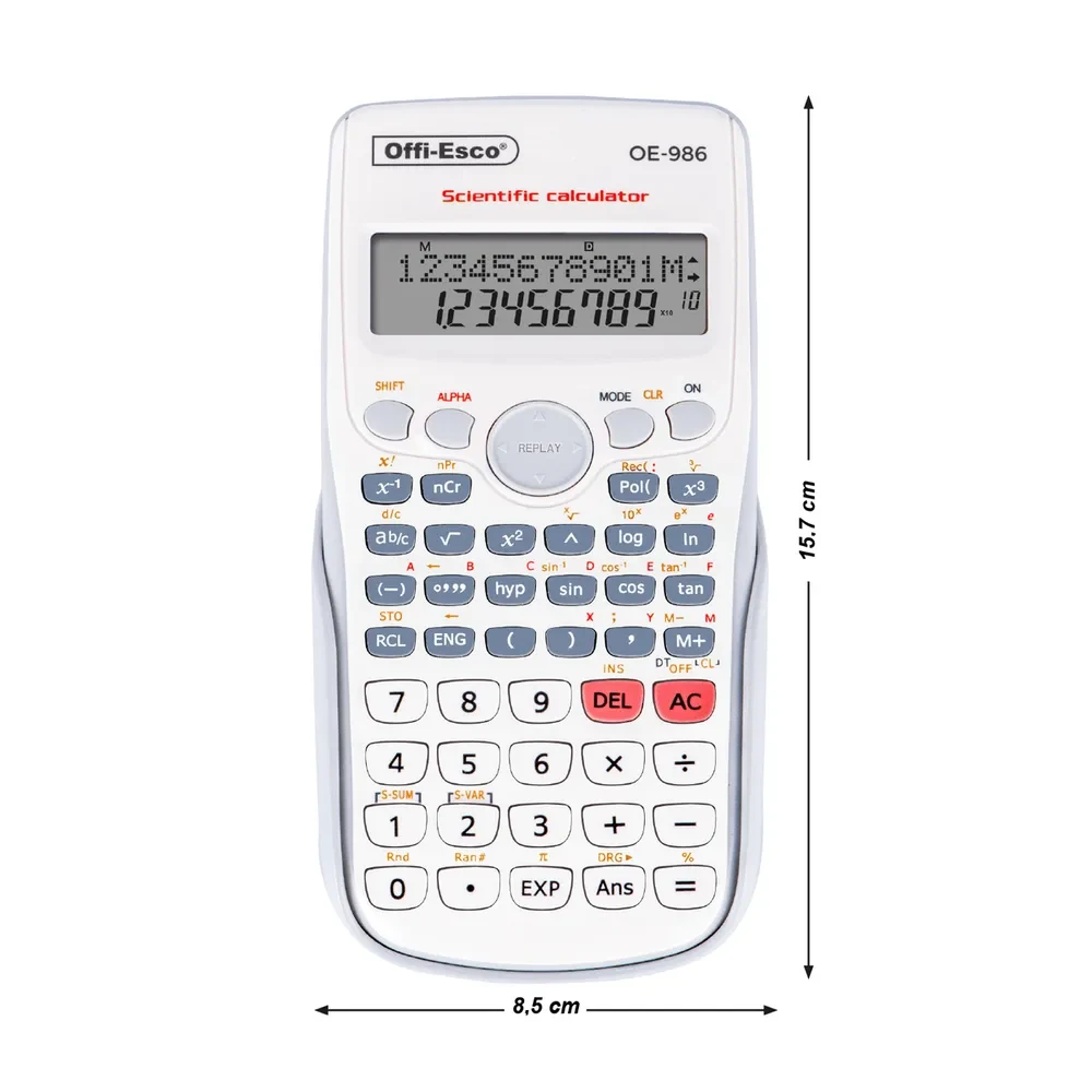 Calculadora Offi-Esco Cientifica OE-986 240 Funciones Colores