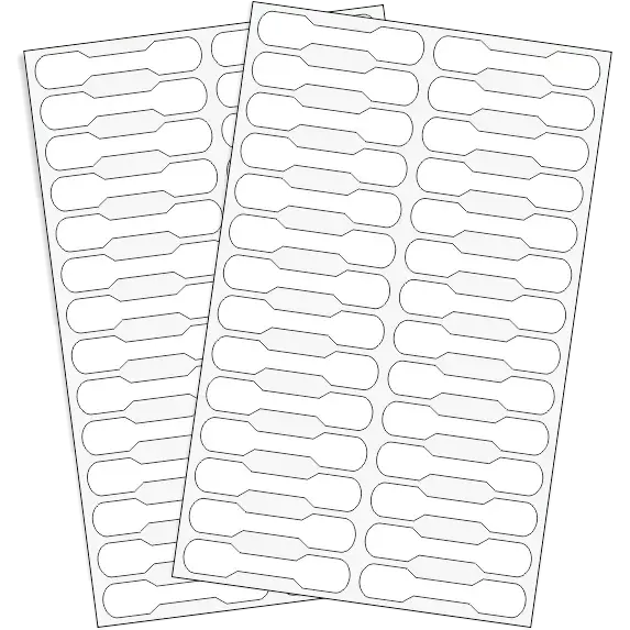 Rótulos Adhesivos Sobre 49mm x 10mm Blanco
