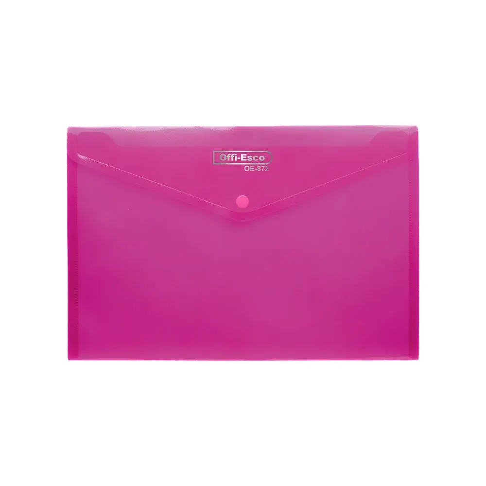 Sobre Plástico Carta Con Broche Horizontal Offi-Esco OE-872