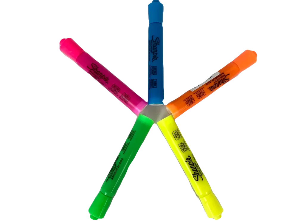 Resaltador Sharpie Red En Diferentes Colores