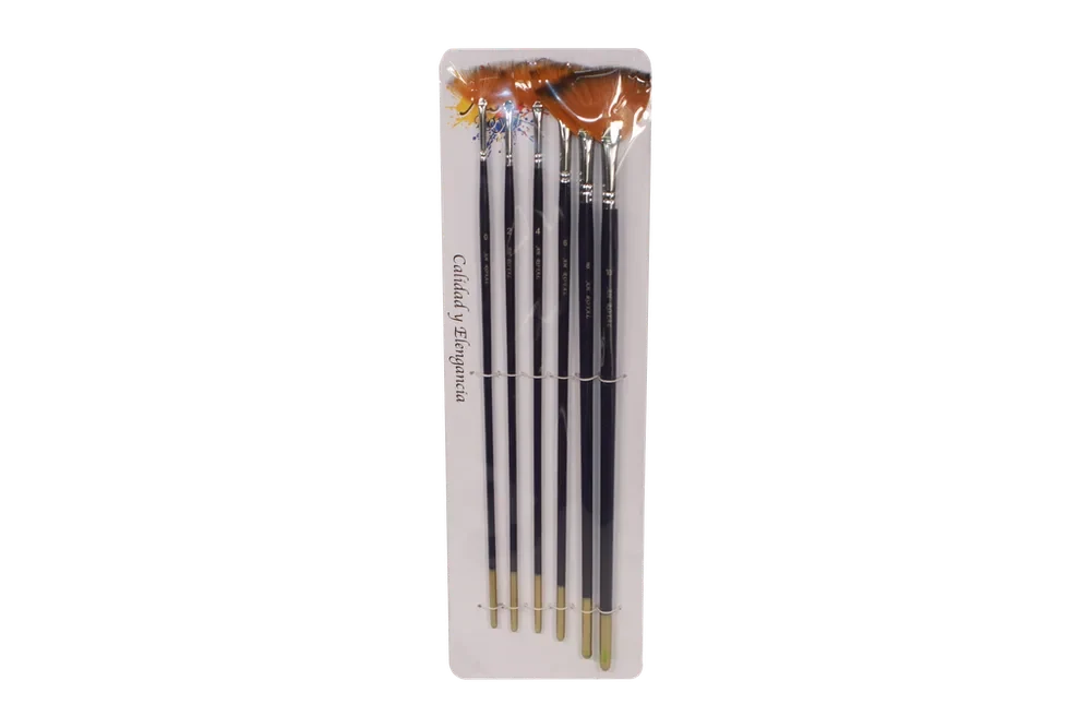 Pincel Estuche AH Royal Abanico X 6 Unidades