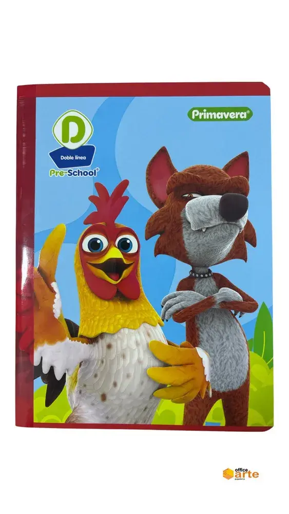 Cuaderno Cosido Pre-School D Doble Línea Masculino Primavera