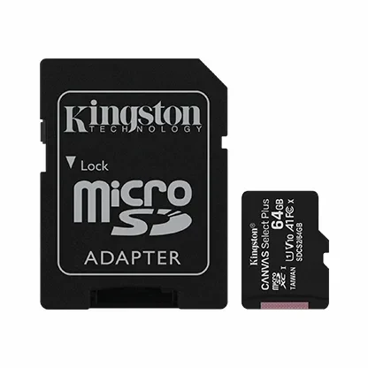 Memoria Micro SD Con Adapatador Kingstom Canvas 64GB