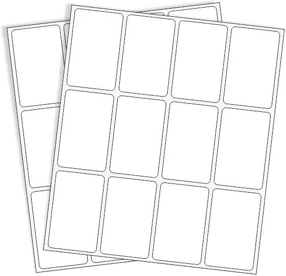 Rótulos Adhesivos Sobre 40mm x 25mm Blanco