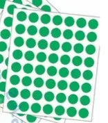 Rótulos Adhesivos Circulo Verde 16mm