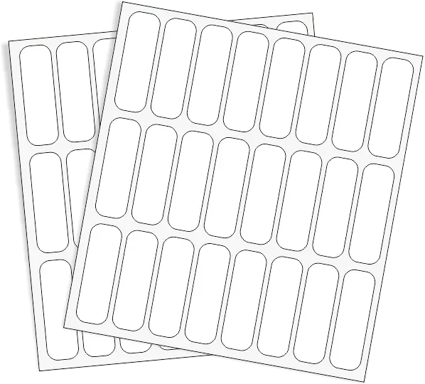 Rótulos Adhesivos Sobre 38mm x 12mm Blanco