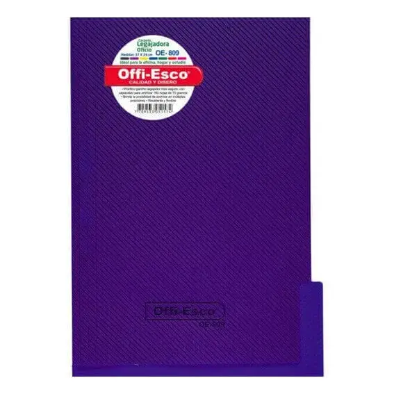 Folder Plástico Offi-Esco Oficio Surtido Ref. OE-809