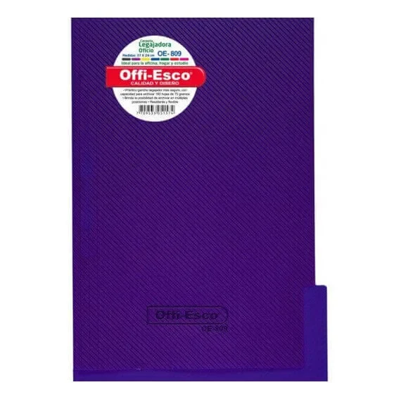 Folder Plástico Offi-Esco Oficio Surtido Ref. OE-809