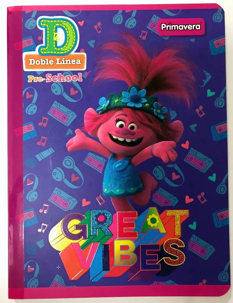 Cuaderno Cosido Pre-School D Doble Línea Femenino Primavera