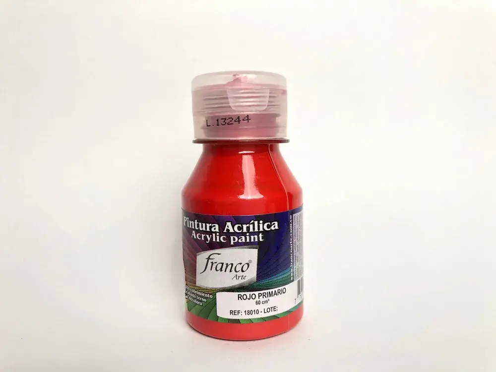 Pintura Acrílica Franco Arte Tonos Rojos