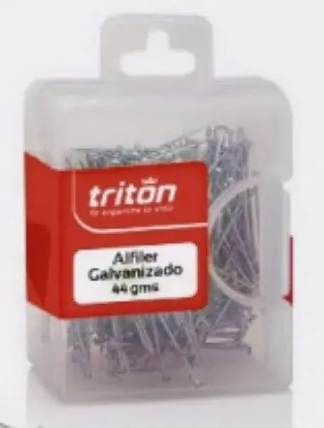 Alfiler Galvanizado x 44grs Caja Plástica Tritón