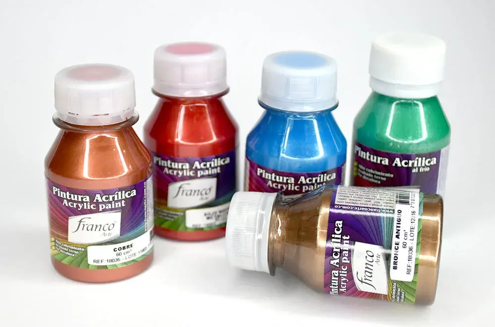 Pintura Acrílica Franco Arte Metalizados Colores