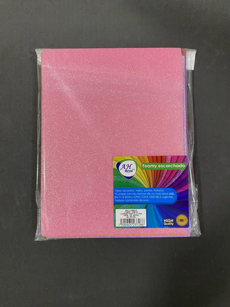 Fomi Escarchado Carta Paquete x 10