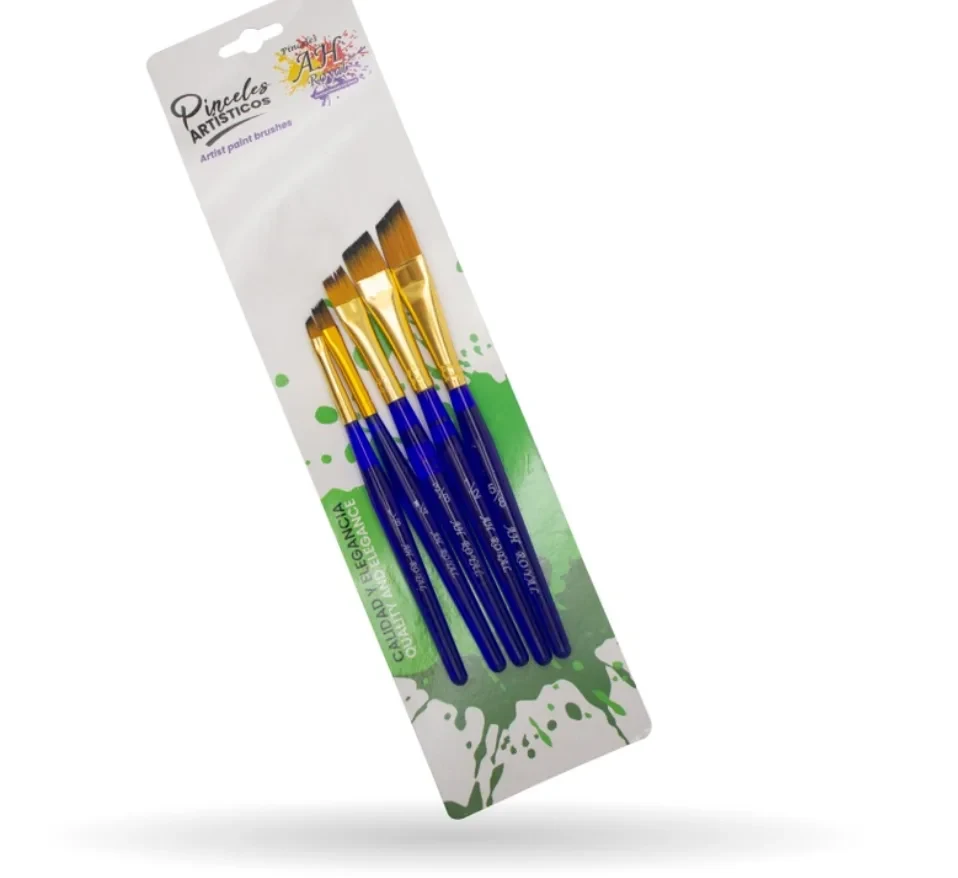 Pincel Estuche X 5 Ah Royal Angular PAC20031-448