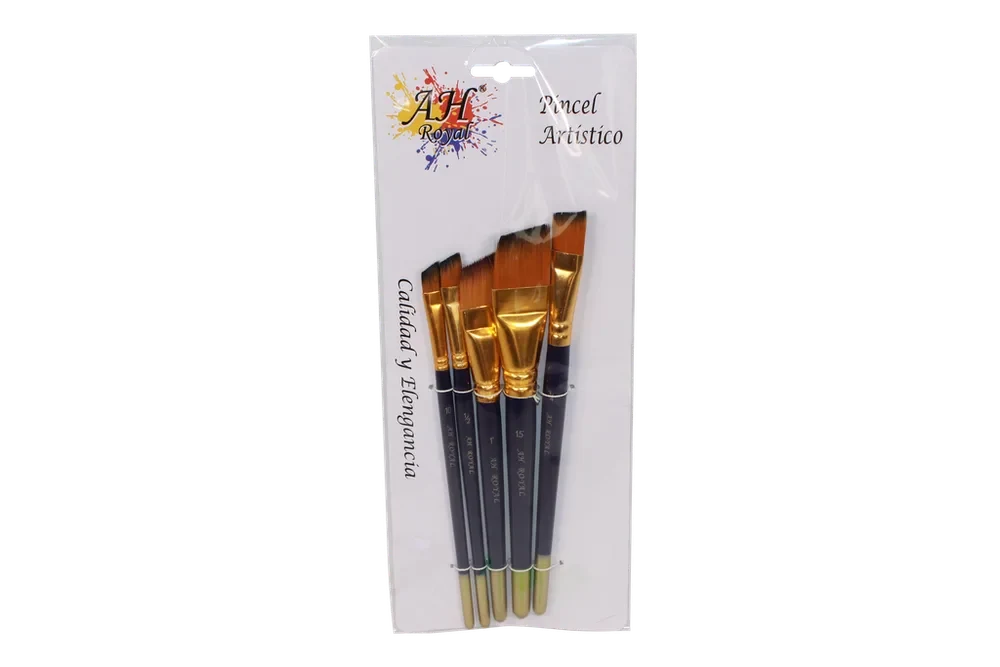Pincel Estuche x 5 Angular Ref. 1534 AH Royal