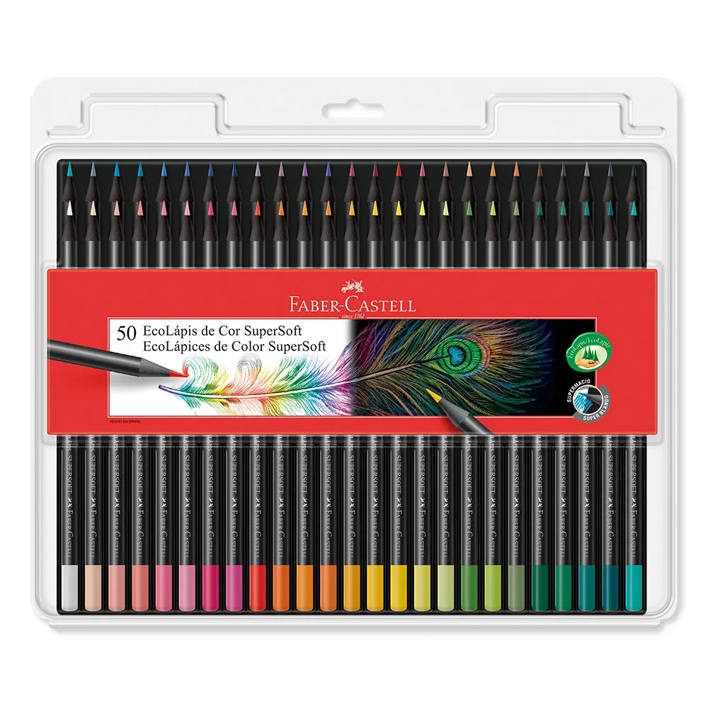 Lápiz Color SuperSoft Faber Castell x 50 Colores