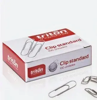 Clips Sencillo x 100 Und Tritón