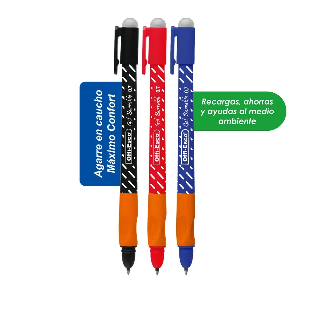 Bolígrafo Offi-Esco Borrable En Diferentes Colores
